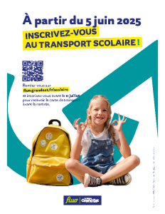Flyer Inscription transport scolaire 2025/2026