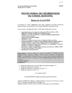 PV du 16 avril 2026