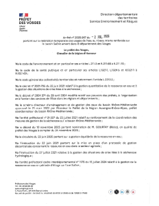 Arrêté préfectoral